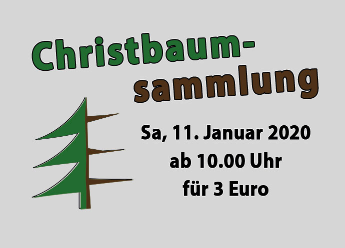 Flyer Christbaumsammlung